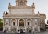 Tuk Tuk in front of Fontana dell'Acqua Paola in Rome