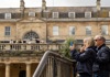 Couple taking photo of Bath