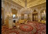 An image of the State Rooms inside Buckingham Palace.