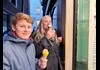 A mother and son eating gelato while on a food tour in Venice with The Tour Guy.