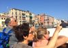 People on boat in venice