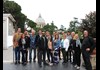A group of tourists outside of the Vatican while on tour with The Tour Guy.