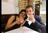 A couple enjoying their food while on a tour with The Tour Guy.