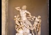 An image of the sculpture Lacoon and His Sons inside the Vatican Museums.