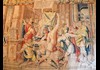 An image of the Assassination of Julius Caesar in the Hall of Tapestries.