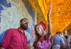 A tourist inside the Hall of Maps with their guide from The Tour Guy.
