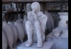An image of a plastercast at Pompeii.