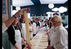 fettuccine on a knife