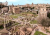 A birds-eye view of the Roman Forum.