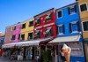 A picture of the colorful houses on Burano Island.